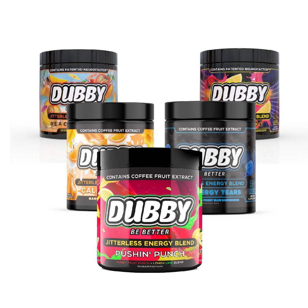 5 Tub Bundle (Beach'n Peach, Cali Cream, Pushin' Punch, Dragonade, Big Energy Tears)