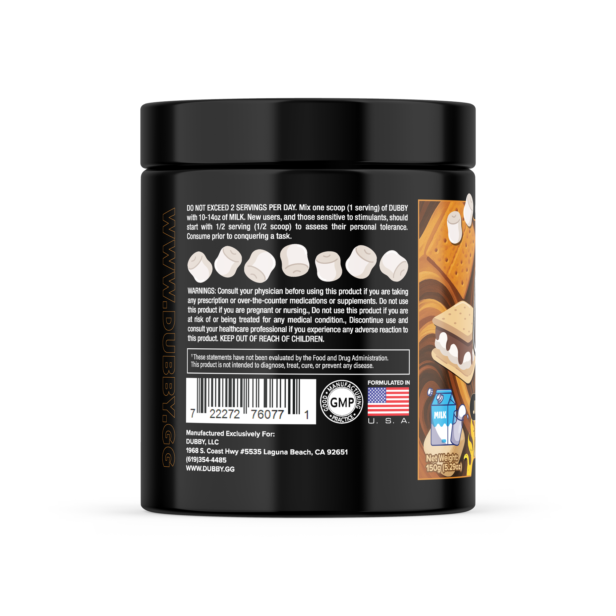 S'mores Flavor Energy Drink Tub
